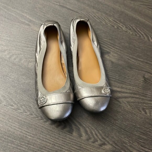Coach Shoes - COACH Gray Buckle Accent Ballet Flat Slip on size 8 B